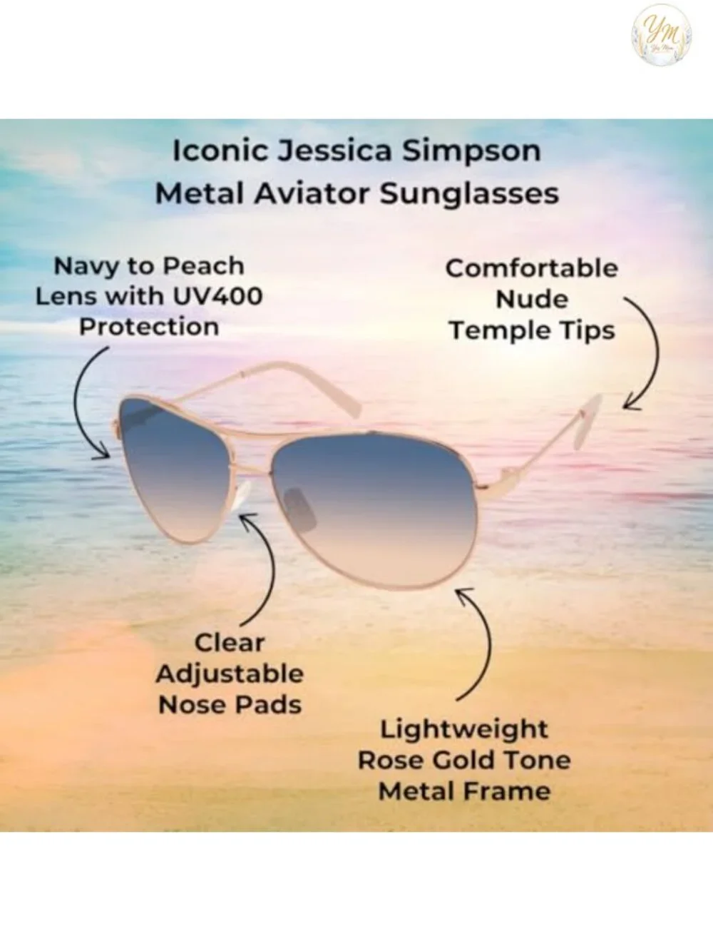 Iconic Metal Aviator Pilot Sunglasses with UV400 Protection